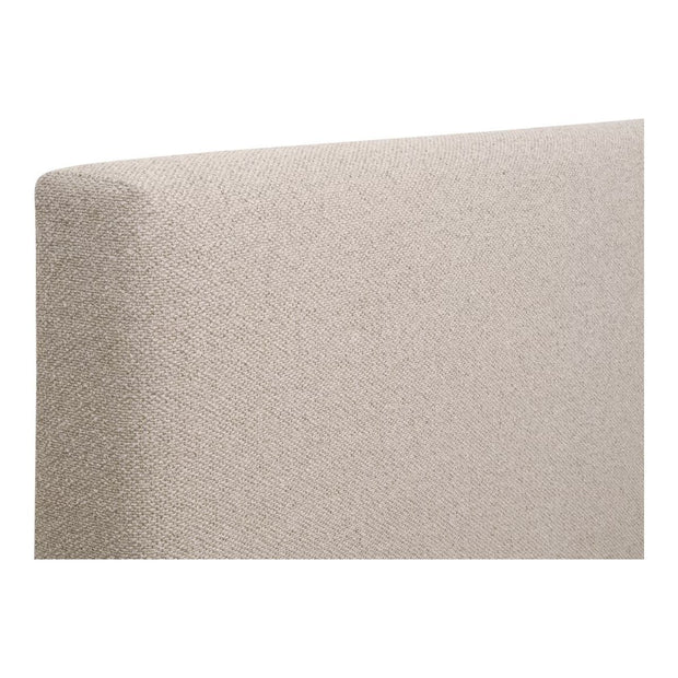 Essentials For Living Warren Queen Bed ~ LiveSmart Gellar-Jute Performance Fabric With Natural Gray Oak