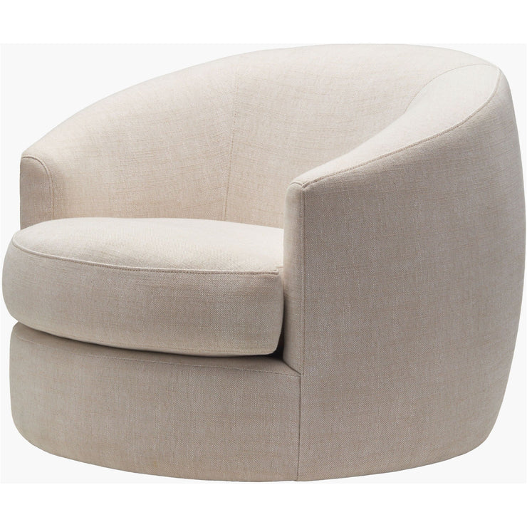Surya Lindley Modern Cream Swivel Chair