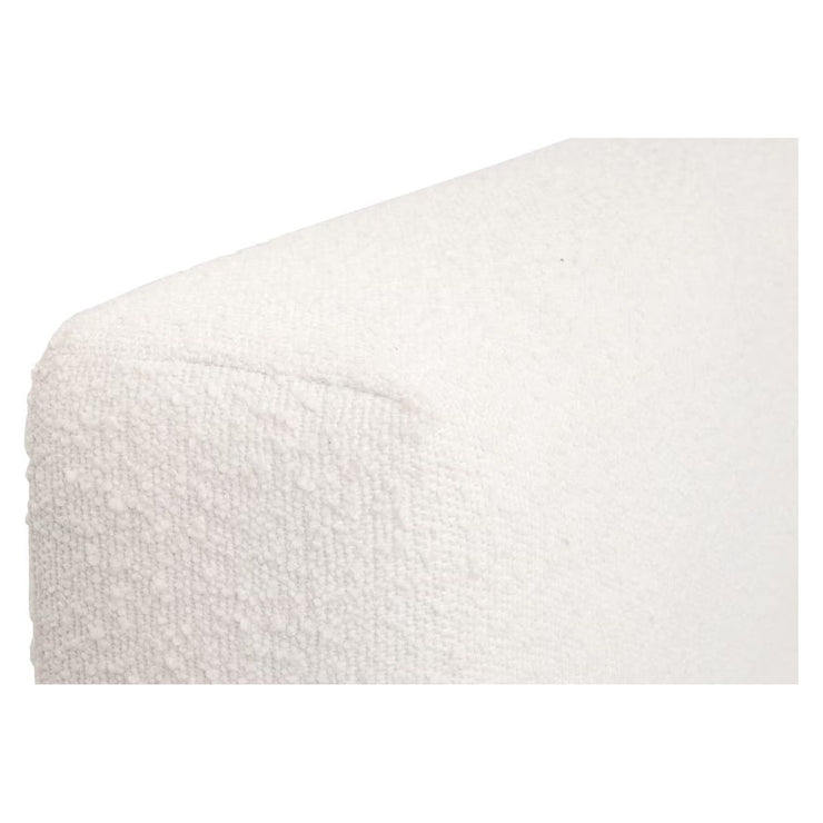 Essentials For Living Warren Queen Bed ~ LiveSmart Boucle-Snow Performance Fabric With Natural Gray Oak