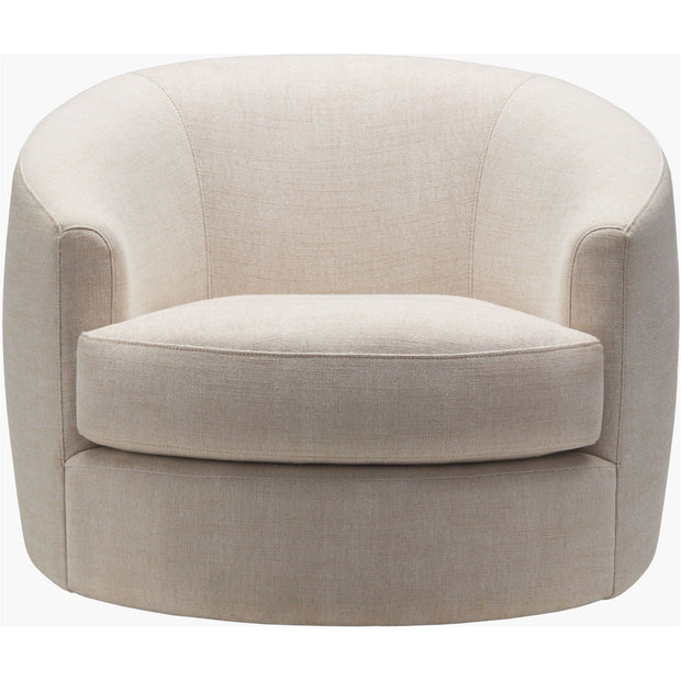 Surya Lindley Modern Cream Swivel Chair