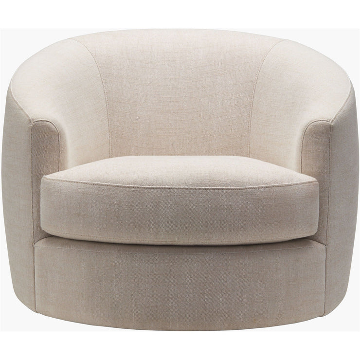 Surya Lindley Modern Cream Swivel Chair