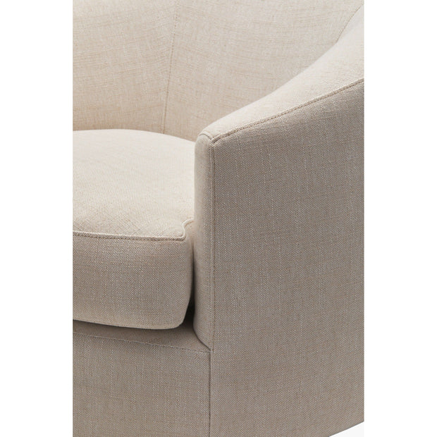 Surya Lindley Modern Cream Swivel Chair