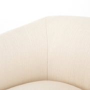 Four Hands Lyla Barrel Chair ~ Kerbey Ivory Upholstered Performance Fabric