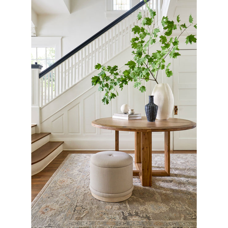 Surya Northbank Wheat Brushed Acacia Wood Round Dining Table