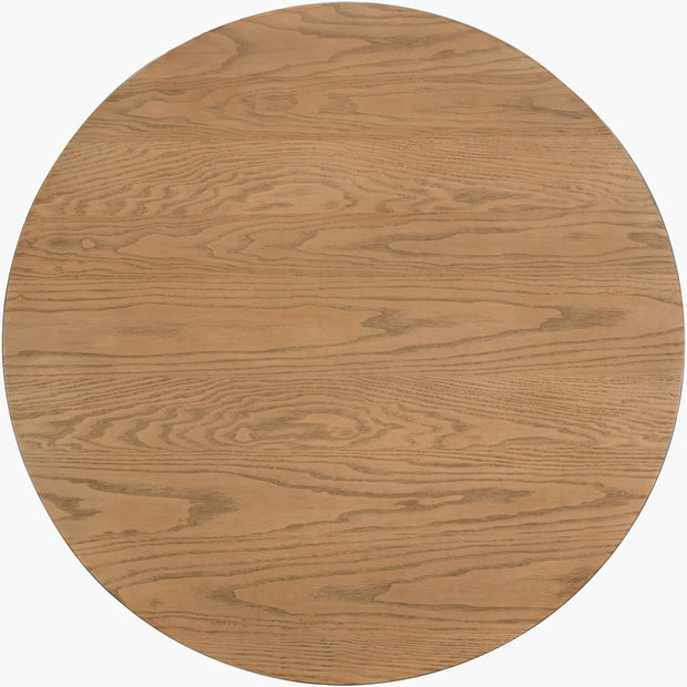 Surya Del Ray Stained Ash Wood 36” Round Dining Table