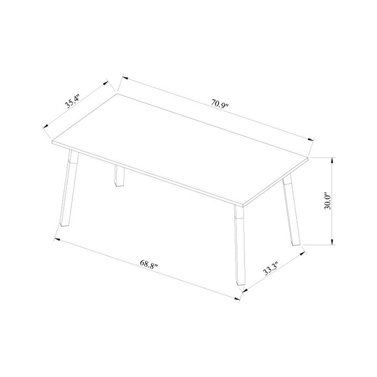 Surya Billings Modern Wood Dining Table