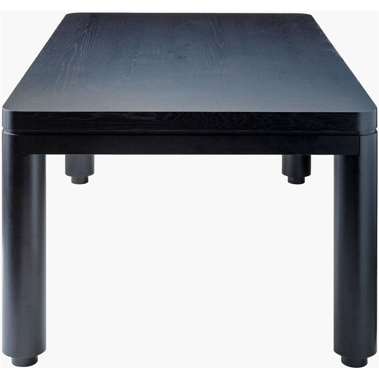 Surya Kisco Black Wood 72” Dining Table