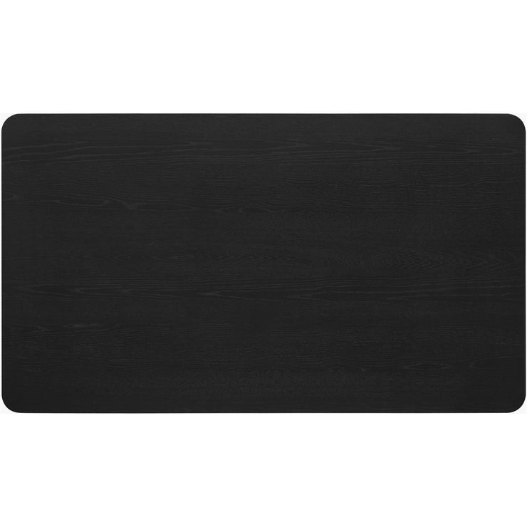 Surya Kisco Black Wood 72” Dining Table
