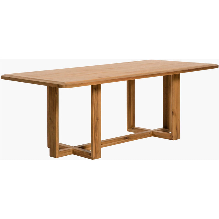 Surya Northbank Wheat Brushed Acacia Wood Dining Table