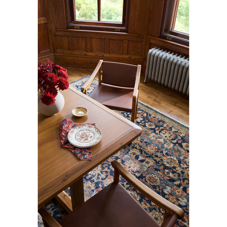 Surya Northbank Wheat Brushed Acacia Wood Dining Table