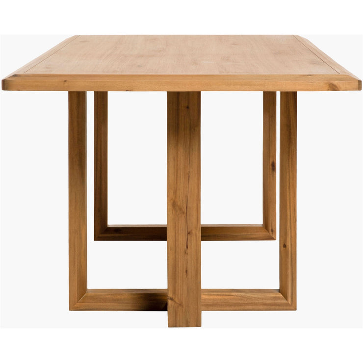 Surya Northbank Wheat Brushed Acacia Wood Dining Table