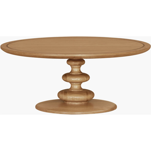 Surya Adour Modern Natural Oak Round Coffee Table