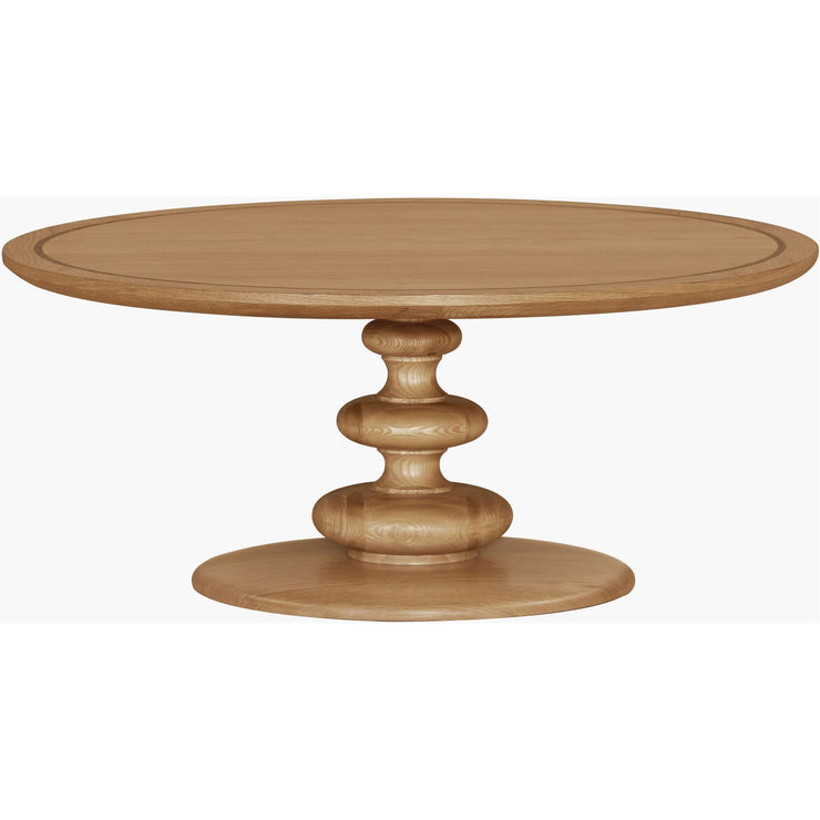 Surya Adour Modern Natural Oak Round Coffee Table