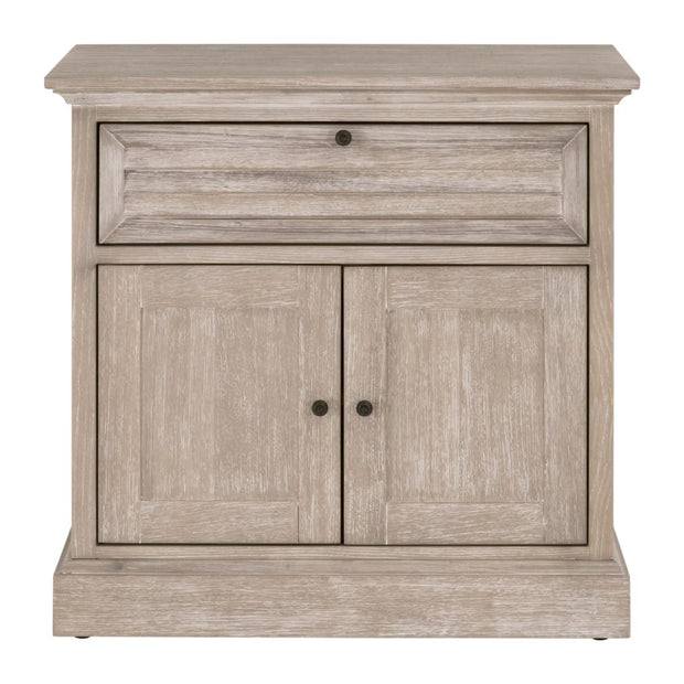Essentials For Living Eden 1-Drawer 2-Door Nightstand ~  Natural Oak Acacia