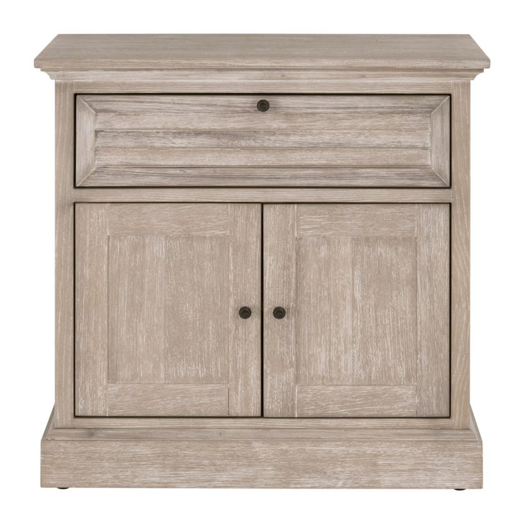 Essentials For Living Eden 1-Drawer 2-Door Nightstand ~  Natural Oak Acacia