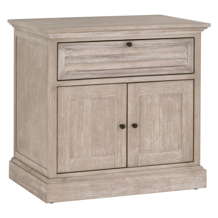 Essentials For Living Eden 1-Drawer 2-Door Nightstand ~  Natural Oak Acacia