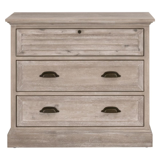 Essentials For Living Eden 3-Drawer Nightstand ~ Natural Gray Acacia