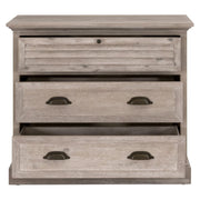 Essentials For Living Eden 3-Drawer Nightstand ~ Natural Gray Acacia