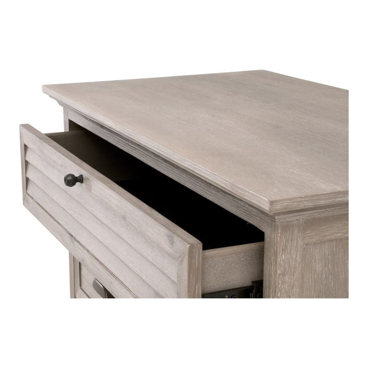 Essentials For Living Eden 3-Drawer Nightstand ~ Natural Gray Acacia