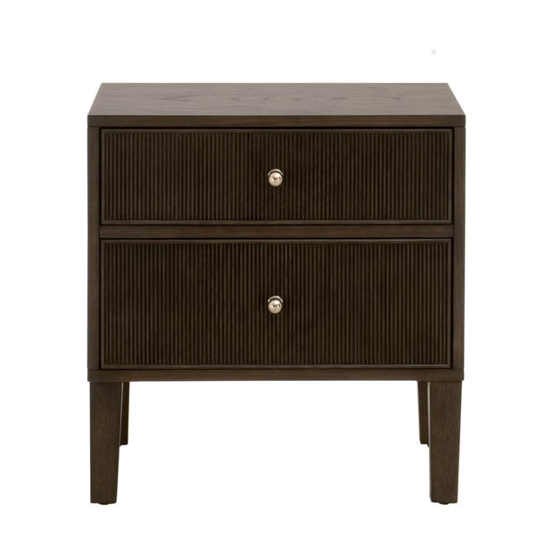 Essentials For Living Highland 2-Drawer Nightstand ~ Dutch Brown Oak