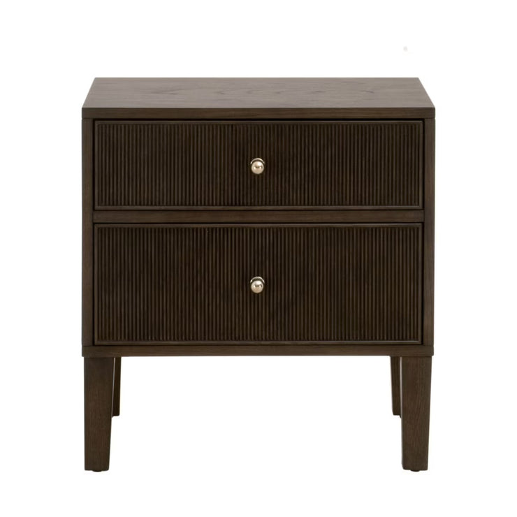 Essentials For Living Highland 2-Drawer Nightstand ~ Dutch Brown Oak
