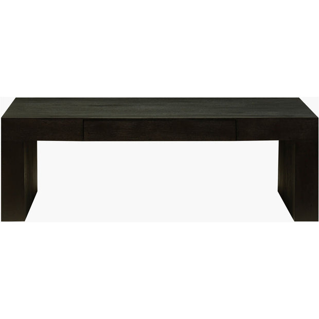 Surya Coburn Modern Black Brushed Mango Wood Coffee Table