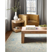 Surya Coburn Modern Brown Laquered Mango Wood Coffee Table