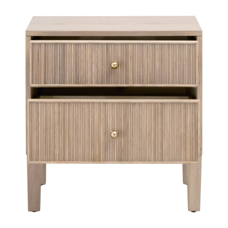 Essentials For Living Highland 2-Drawer Nightstand ~ Natural Oak