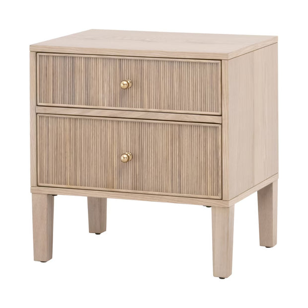 Essentials For Living Highland 2-Drawer Nightstand ~ Natural Oak