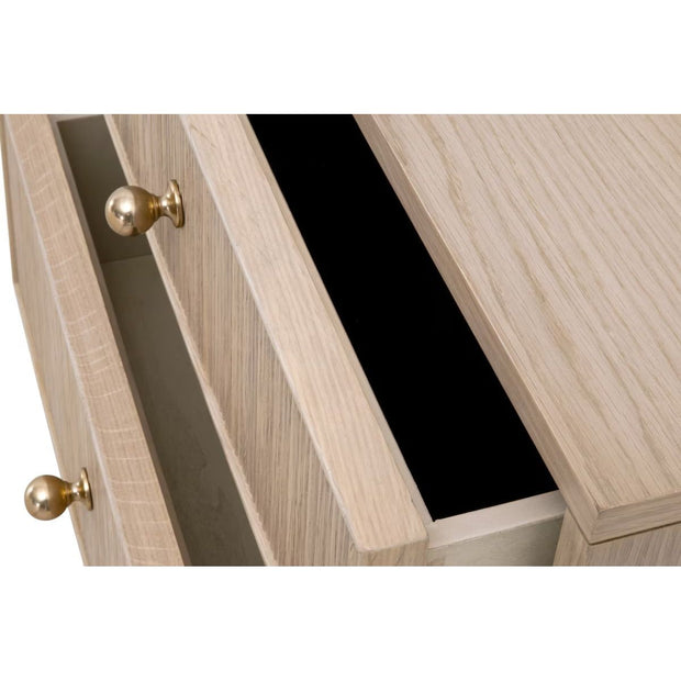 Essentials For Living Highland 2-Drawer Nightstand ~ Natural Oak