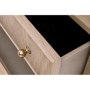 Essentials For Living Highland Open Shelf 2-Drawer Nightstand~ Natural Oak