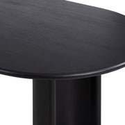 Four Hands Paden Oval Dining Table 94” ~ Aged Black Acacia Wood Finish