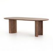 Four Hands Paden Oval Dining Table 94” ~ Seasoned Brown Acacia Wood Finish