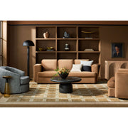 Surya Koben Modern Black Sandblasted Mango Wood Coffee Table