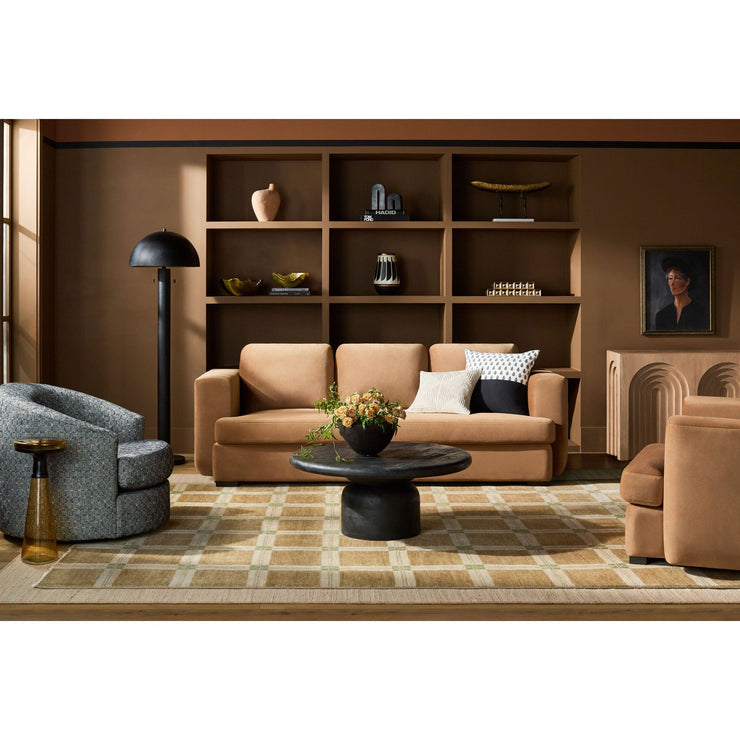 Surya Koben Modern Black Sandblasted Mango Wood Coffee Table