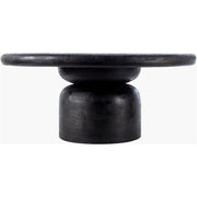 Surya Koben Modern Black Sandblasted Mango Wood Coffee Table