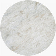 Surya Planar Modern White Marble and Stained Oak Coffee Table