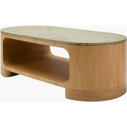 Surya Poros Modern Natural Oak and Cork Coffee Table