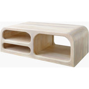 Surya Tana Modern Ivory Washed Mango Wood Coffee Table