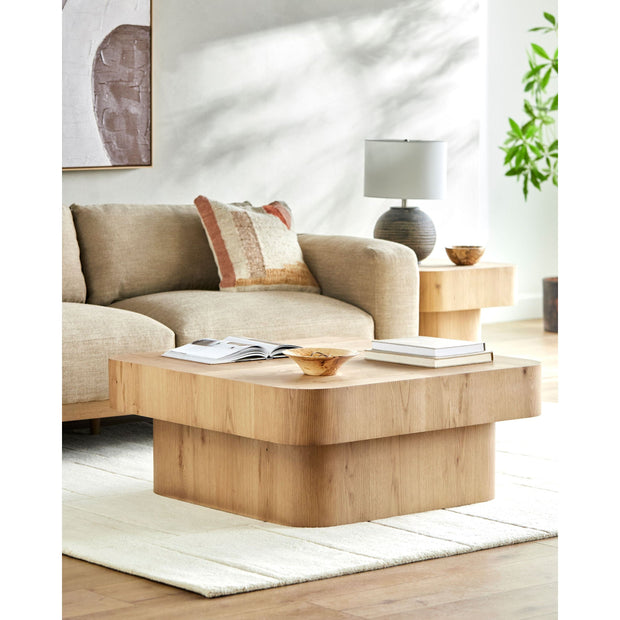 Surya Arquette Modern Natural Oak Coffee Table