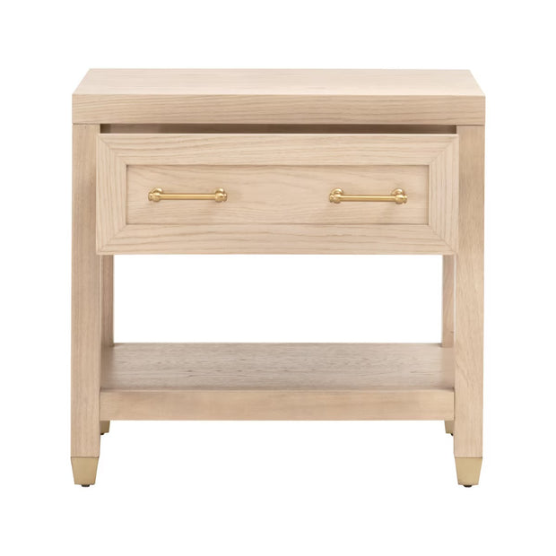 Essentials For Living Stella 1-Drawer Nightstand ~ Light Honey Oak