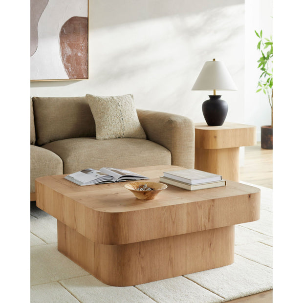 Surya Arquette Modern Natural Oak Coffee Table