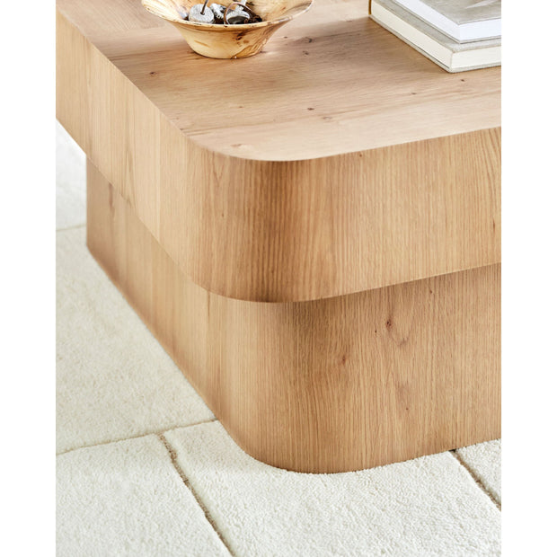 Surya Arquette Modern Natural Oak Coffee Table