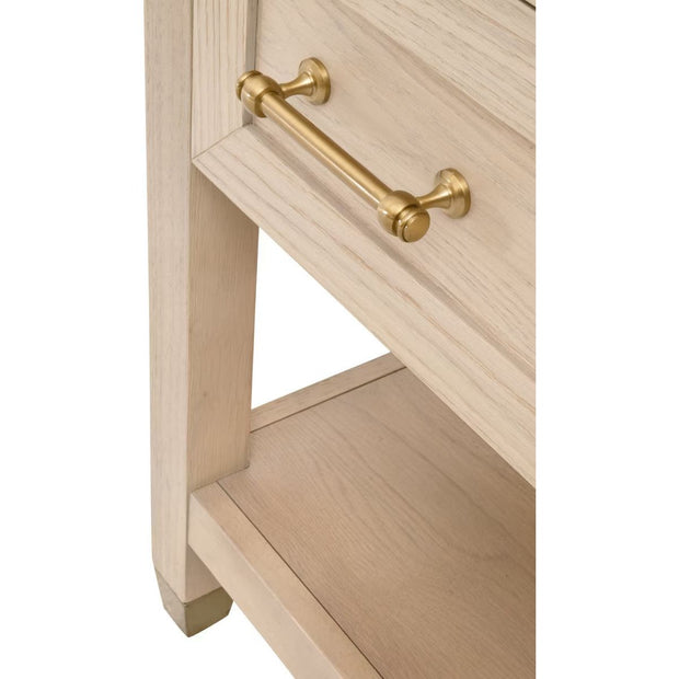 Essentials For Living Stella 1-Drawer Nightstand ~ Light Honey Oak
