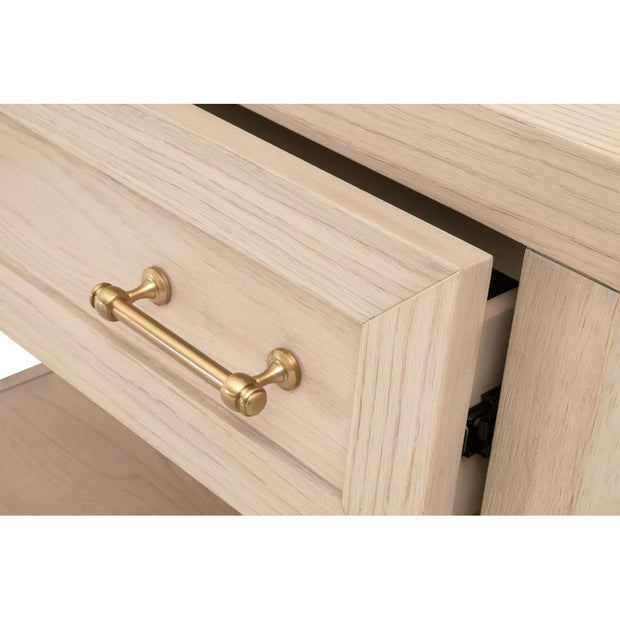 Essentials For Living Stella 1-Drawer Nightstand ~ Light Honey Oak