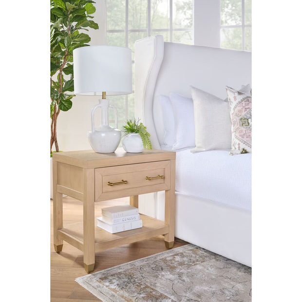 Essentials For Living Stella 1-Drawer Nightstand ~ Light Honey Oak