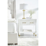 Essentials For Living Stella 1-Drawer Nightstand ~ Matte White