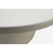 Surya Gant Modern White Mango Wood Round Coffee Table