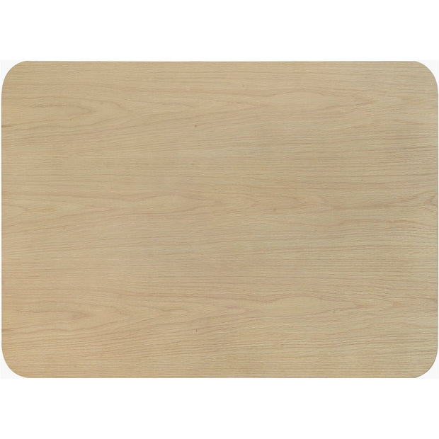 Surya Valdo Modern Natural Oak and Brass Coffee Table