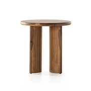 Four Hands Paden Round End Table ~ Sandy Acacia Wood Finish